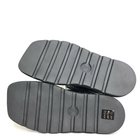 NIB Louis Vuitton Fornasetti A/W 2021 Runway LV Monogram Knee High Boots 37 - Picture 11 of 13